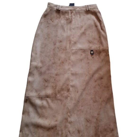 Boho Chic Microsuede Pencil Skirt (Size 7) - Picture 3 of 3